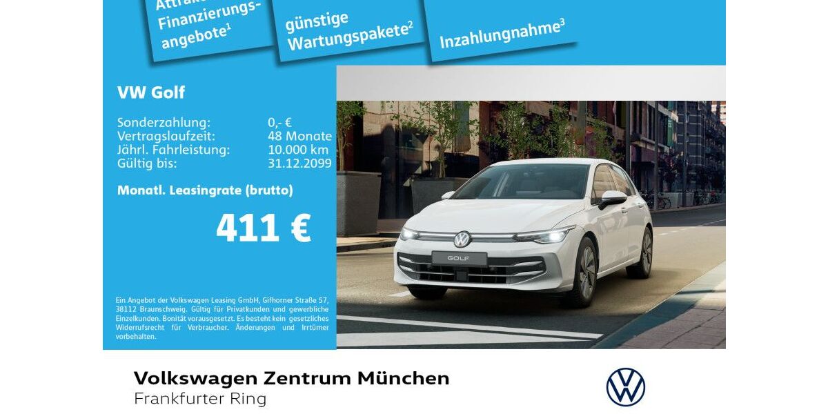 VW Golf 3.000 km 33.890 &euro; München 80807