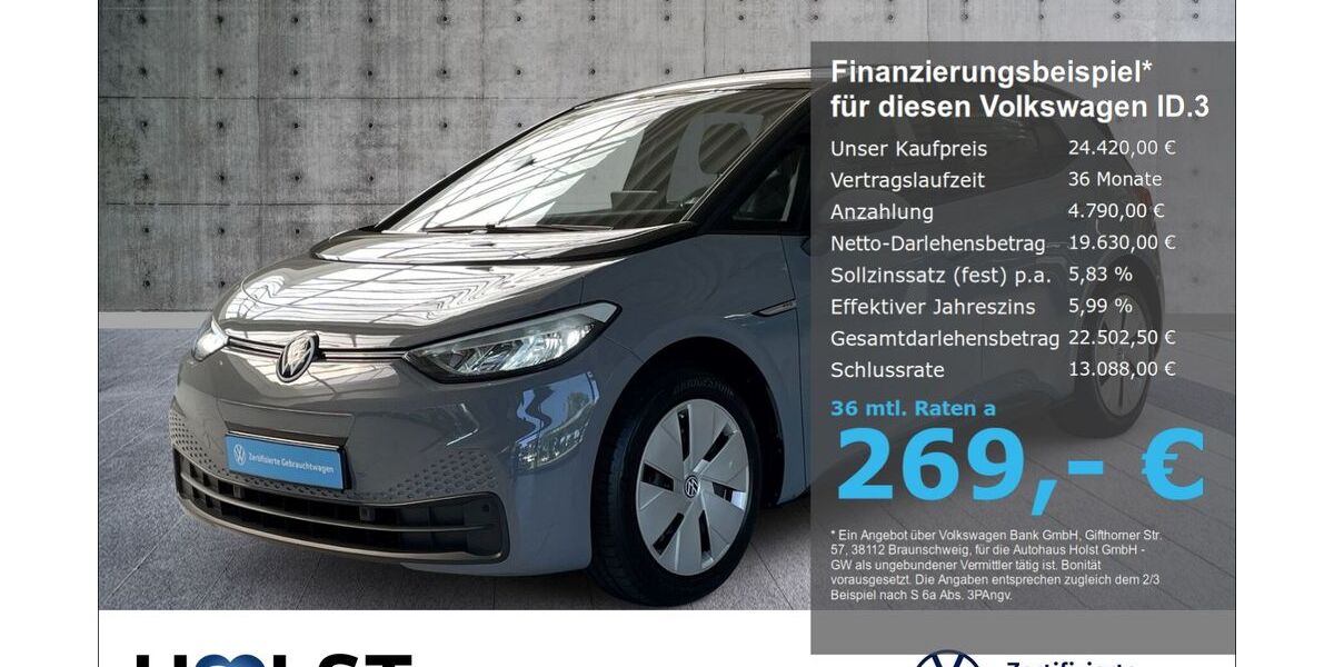 VW ID.3 10.214 km 24.420 &euro; Scheeßel 27383