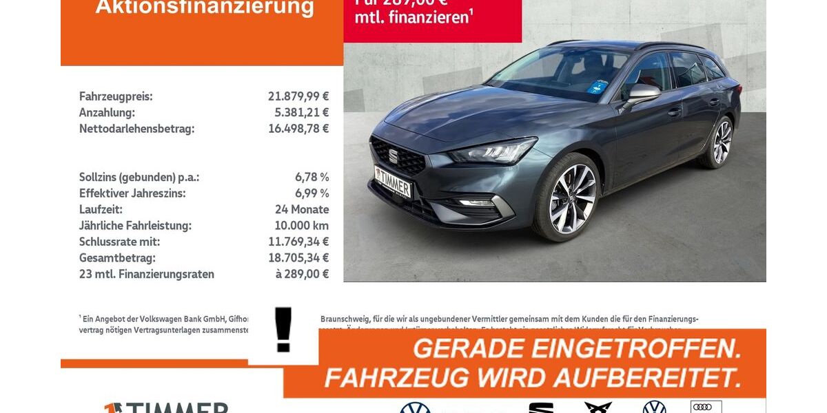 Seat Leon 69.191 km 21.690 &euro; Meppen 49716