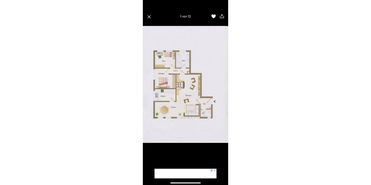 Wohnung zu vermieten in Wehrendorf 3 zimmer