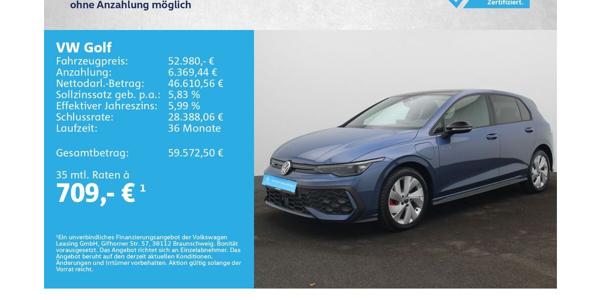 VW Golf 8.000 km 52.980 &euro; Würzburg 97076