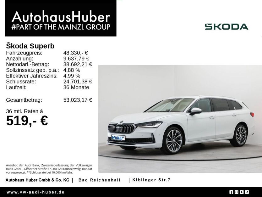 Skoda Superb 20.667 km 45.990 € Bad Reichenhall 83435
