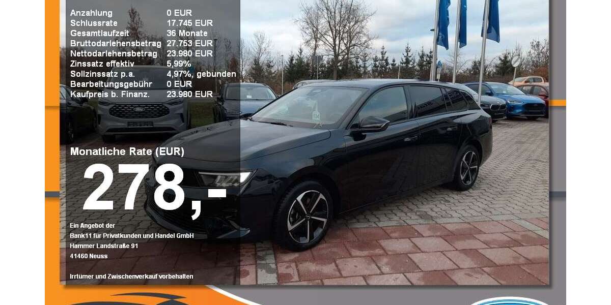 Opel Astra 16.250 km 19.980 &euro; Neustadt a. d. Donau 93333