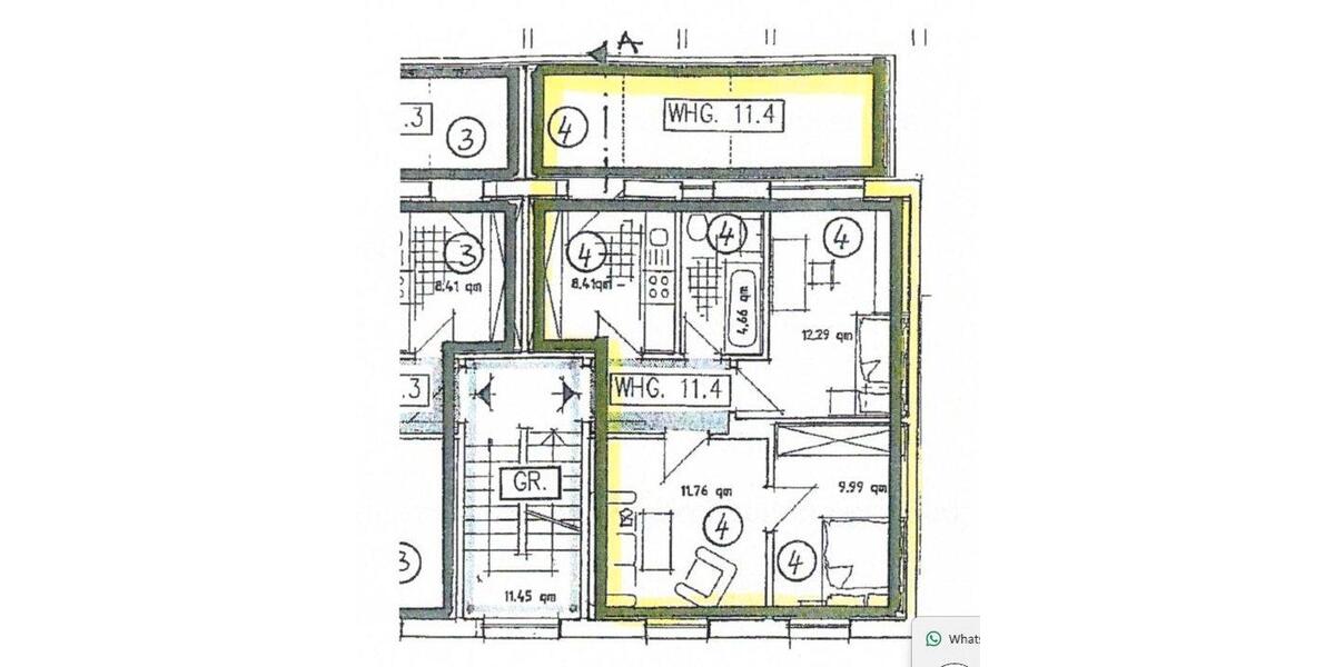 Etagenwohnung Arnstadt - 3 Zimmer, 57 m&sup2;, 700&euro; | Angebot:26550441
