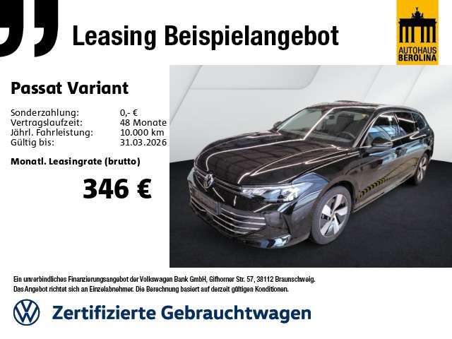 VW Passat Variant 23.595 km 34.490 &euro; Berlin 12105