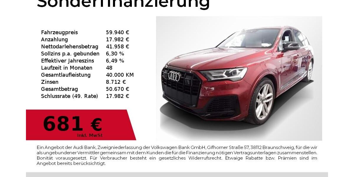 Audi Q7 43.500 km 56.780 &euro; Nürnberg 90411