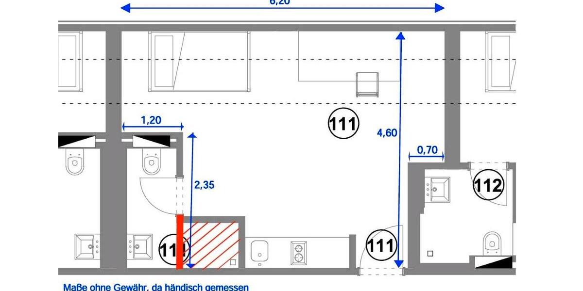 Dachgeschoßwohnung Bamberg Bamberg-Ost - 1 Zimmer, 21 m&sup2;, 120.000&euro; | Angebot:26955271
