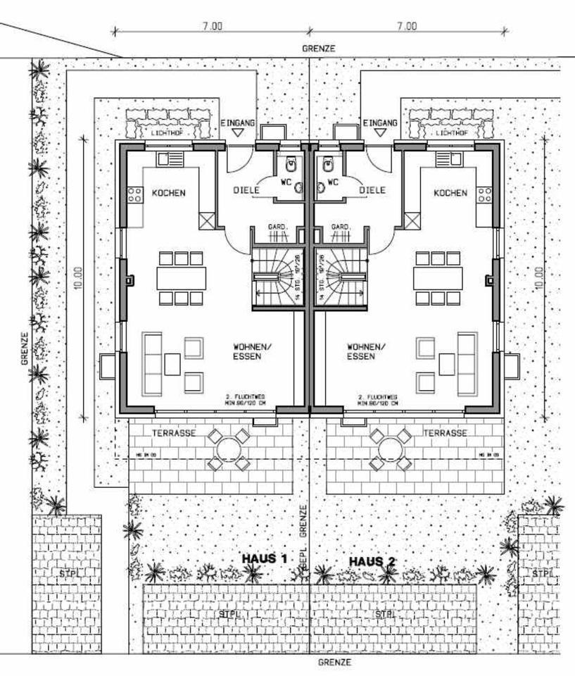Exklusiv vor Verkaufstart: 2 Moderne und attraktive Doppelhaush. zimmer