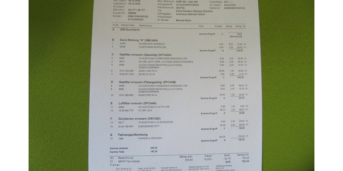 Dacia Sandero III Stepway Expression TCe 100 LPG 58.647 km 14.990 &euro; Schwalbach/Taunus 65824