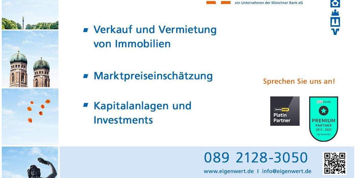 Etagenwohnung Oberschleißheim - 2 Zimmer, 56 m&sup2;, 475.000&euro; | Angebot:25744635