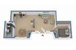 Erdgeschoßwohnung Rinteln - 2 Zimmer, 49 m&sup2;, 585&euro; | Angebot:25350569
