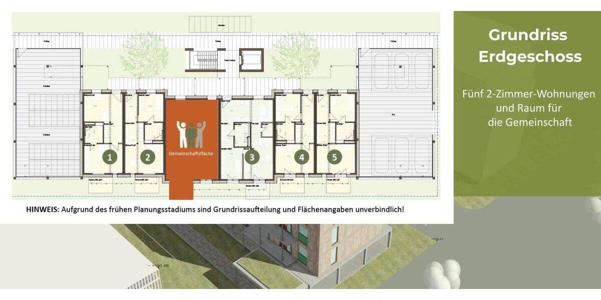 Etagenwohnung Ludwigshöhviertel Darmstadt - 3 Zimmer, 72 m&sup2;, 96.000&euro; | Angebot:26737346