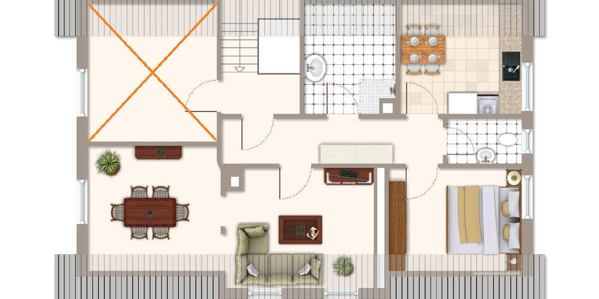 Etagenwohnung Singen (Hohentwiel) Singen - 2 Zimmer, 61 m&sup2;, 760&euro; | Angebot:26686257