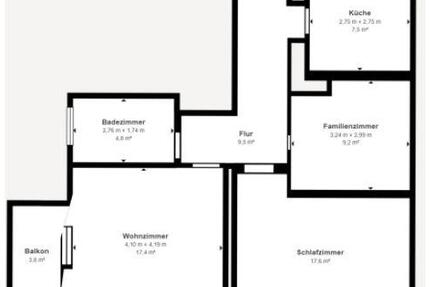 Wohnung Plauen - 3 Zimmer, 71 m&sup2;, 60.000&euro; | Angebot:27083991