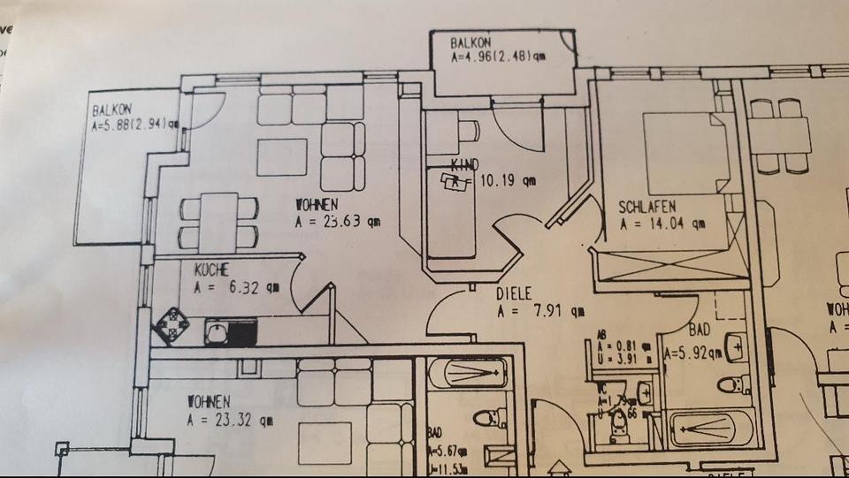 Etagenwohnung Mainz Gonsenheim - 3 Zimmer, 76 m&sup2;, 1.250&euro; | Angebot:26385791