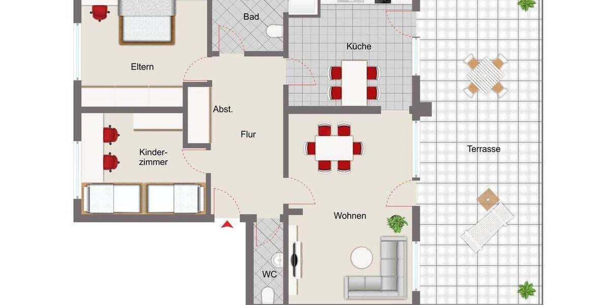 Etagenwohnung Forchheim - 3 Zimmer, 110 m&sup2;, 399.000&euro; | Angebot:26319854