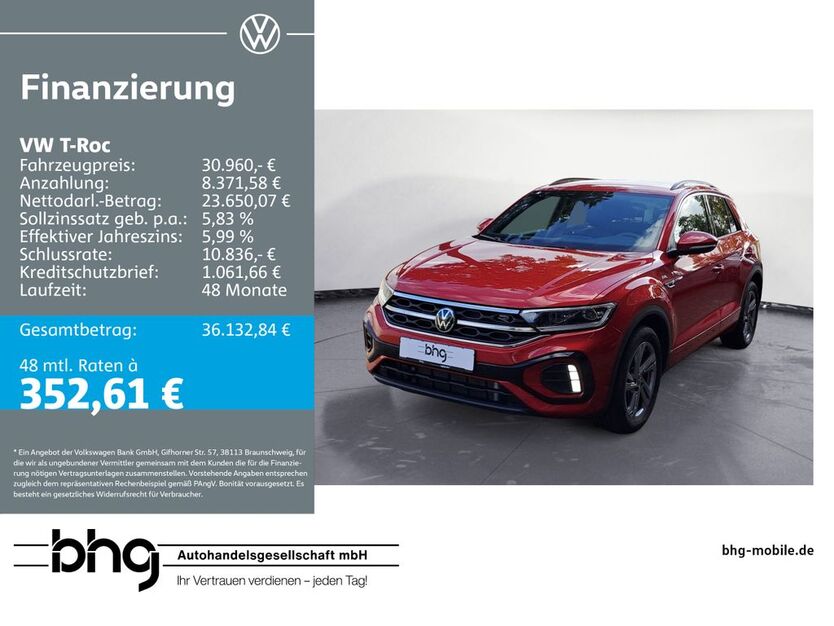 VW T-Roc 7.573 km 30.960 € Bühl 77815
