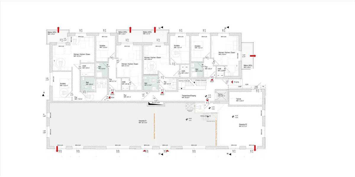 Etagenwohnung Schortens Heidmühle - 2 Zimmer, 58 m&sup2;, 239.000&euro; | Angebot:25737511