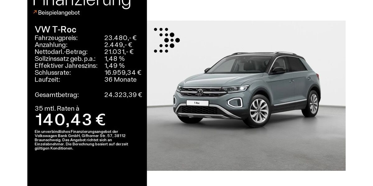 VW T-Roc 51.500 km 23.480 &euro; Bad Kissingen 97688