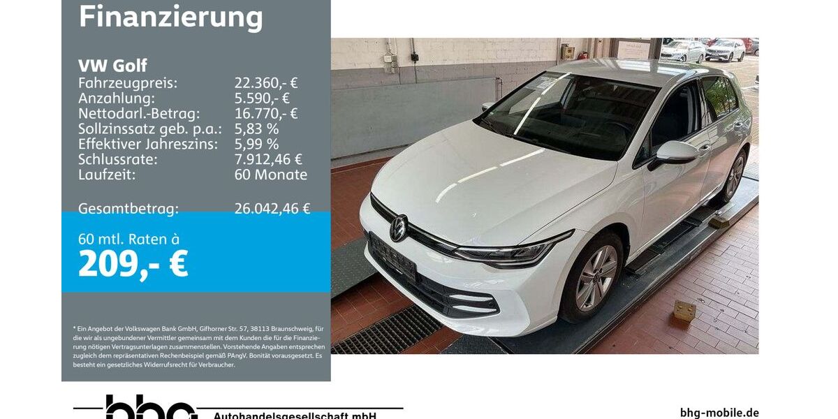 VW Golf 17.739 km 22.360 &euro; Freiburg 79115