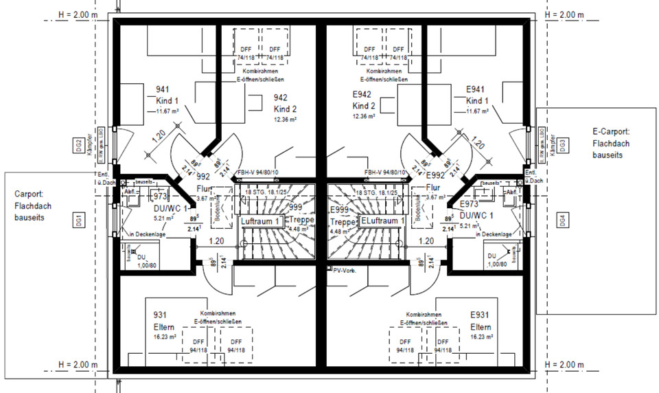 Neubau EH40+ Doppelhaushälfte zu vermieten 4 zimmer