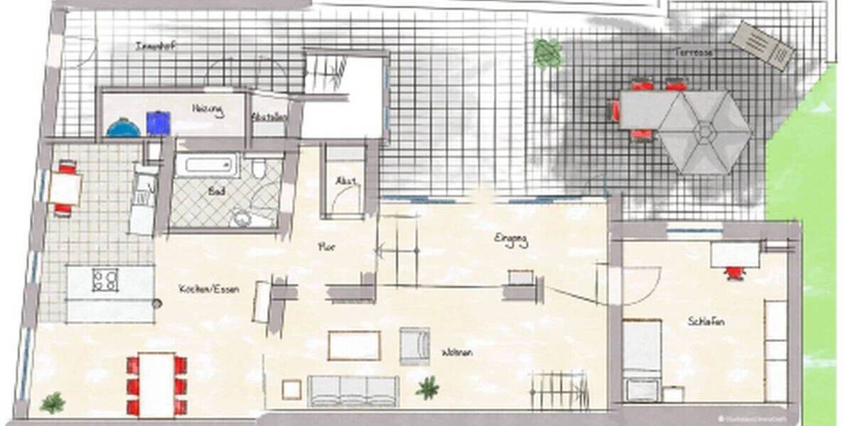 Reihenmittelhaus Walldorf - 6 Zimmer, 171 m&sup2;, 699.000&euro; | Angebot:26790511