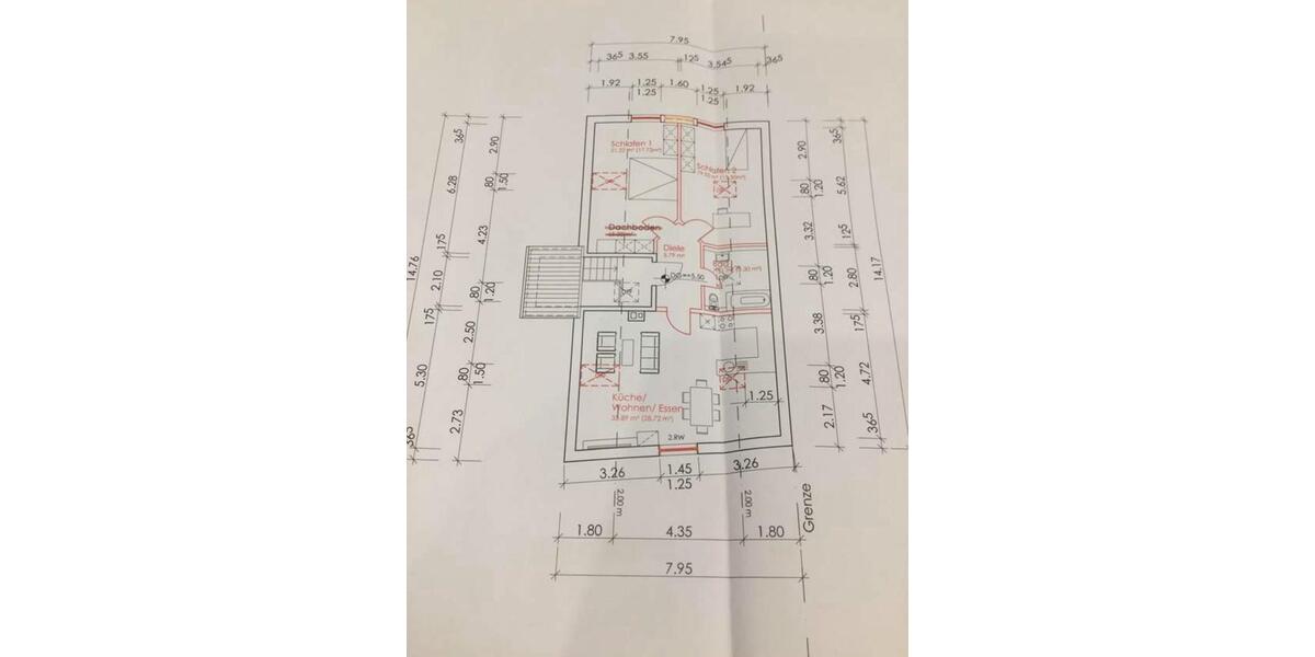Dachgeschoßwohnung Weiterstadt - 3 Zimmer, 80 m&sup2;, 1.200&euro; | Angebot:26305407