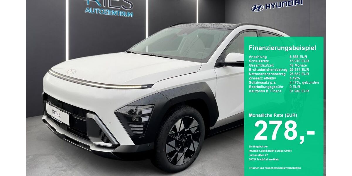 Hyundai KONA 1.616 km 31.940 &euro; Bad Soden-Salmünster 63628