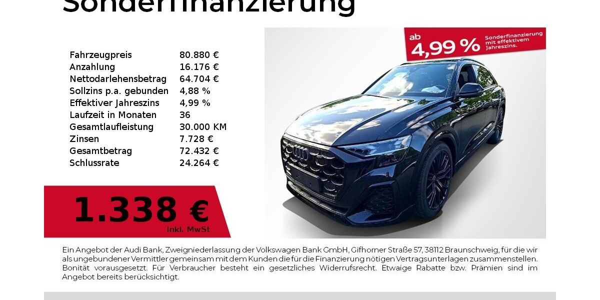 Audi Q8 16.107 km 80.880 &euro; Nürnberg 90441