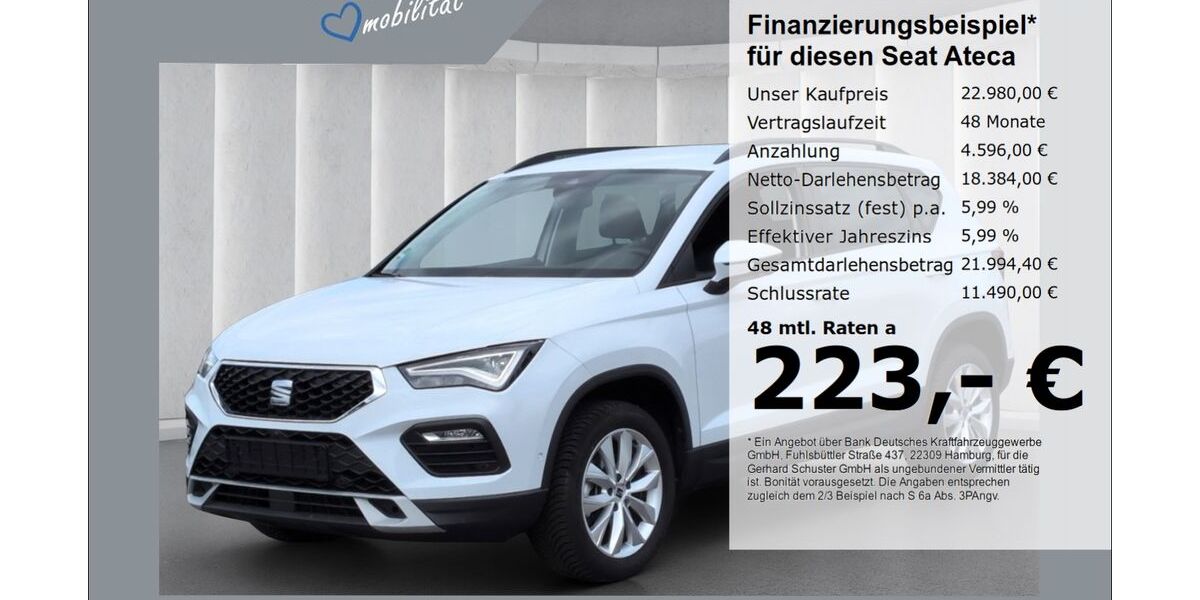 Seat Ateca 23.313 km 22.980 &euro; Ruhstorf 94099