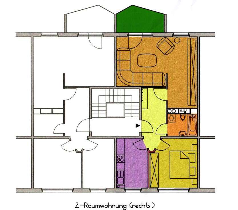 Wohnung zum Mieten in Weißwasser 319,39 € 58.07 m² 2 zimmer
