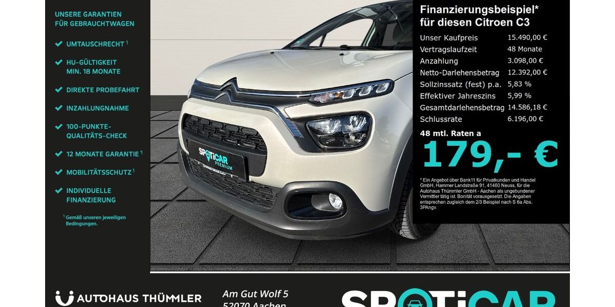 Citroen C3 24.612 km 15.490 &euro; Aachen 52070