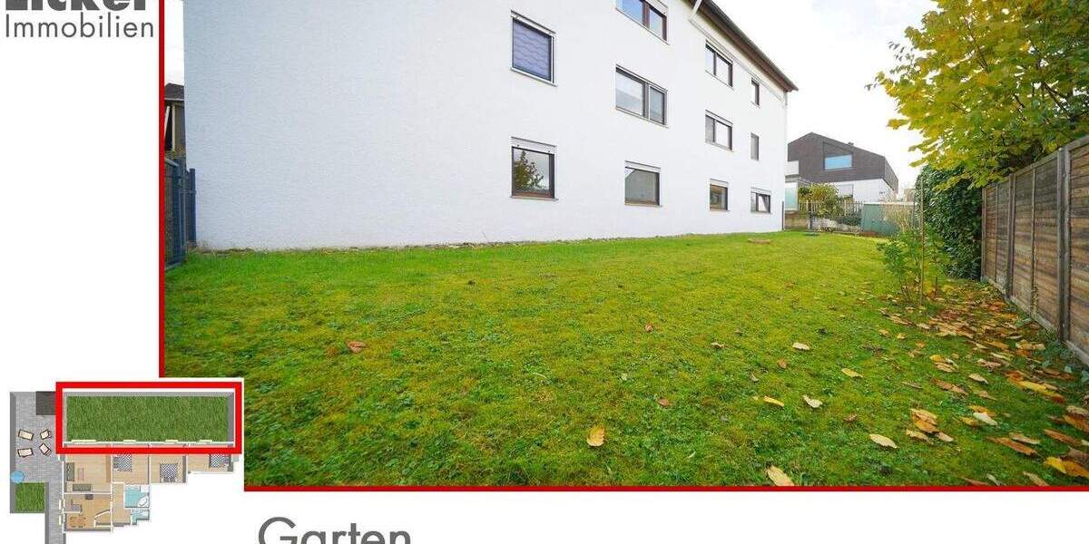 * Gartengeschoss-Whg. mit 130m² Terrassen- und Gartenfläche. 4 zimmer