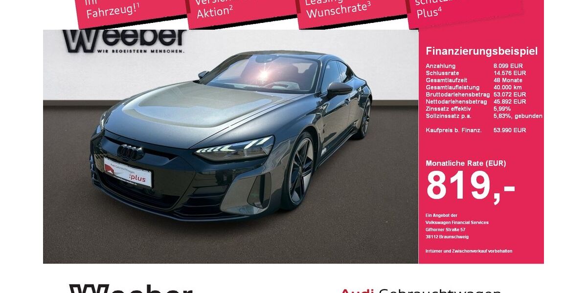 Audi e-tron GT 77.040 km 53.290 &euro; Weil der Stadt 71263