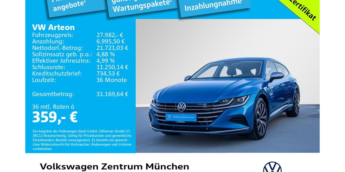 VW Arteon 75.272 km 27.982 &euro; München 80687