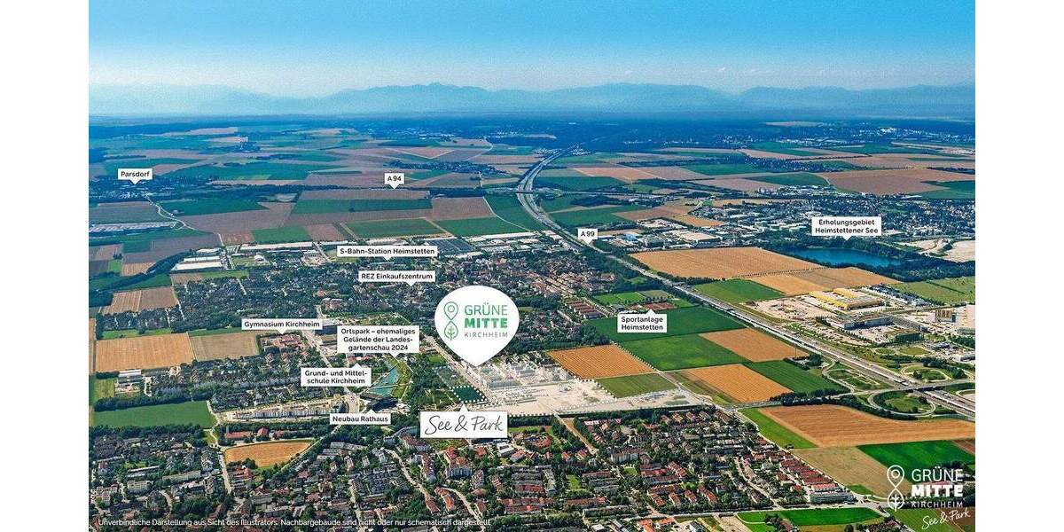 Etagenwohnung Kirchheim b. München Heimstetten - 3 Zimmer, 69 m&sup2;, 642.000&euro; | Angebot:25275442