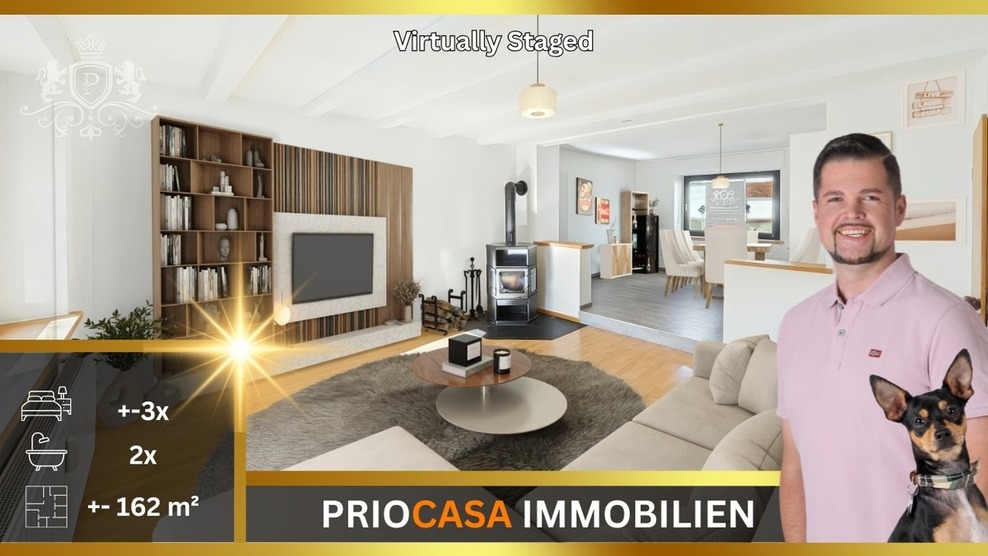 Modernisiertes Familienidyll in Oberöfflingen – 5ZKB mit stilvollen Bädern, offener Küche & Dachterrasse bei Wittlich 5 zimmer