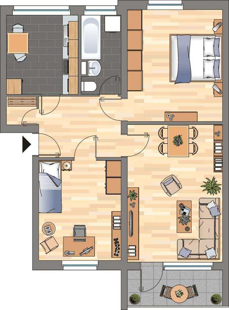 Wohnung zum Mieten in Leer 549 € 68.25 m²
