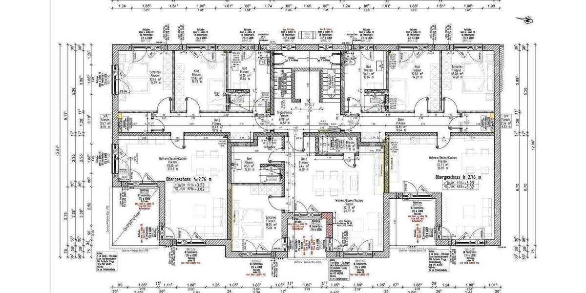 Etagenwohnung Konz Obermennig - 4 Zimmer, 90 m&sup2;, 1.100&euro; | Angebot:26879116