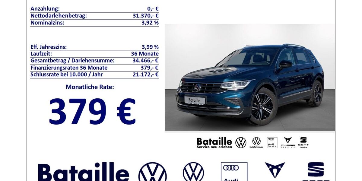 VW Tiguan 21.488 km 30.970 &euro; Jülich 52428