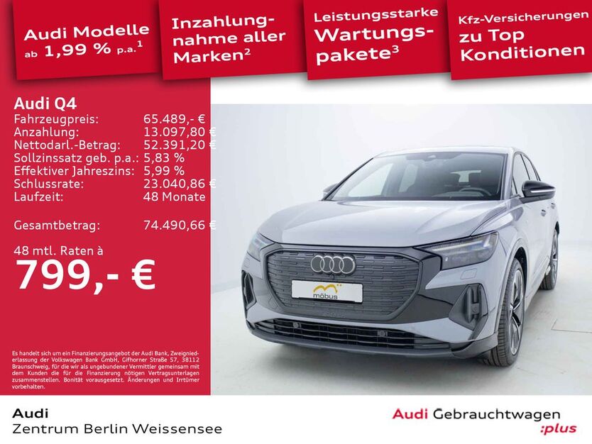 Audi Q4 e-tron 5.000 km 64.989 € Berlin 13088