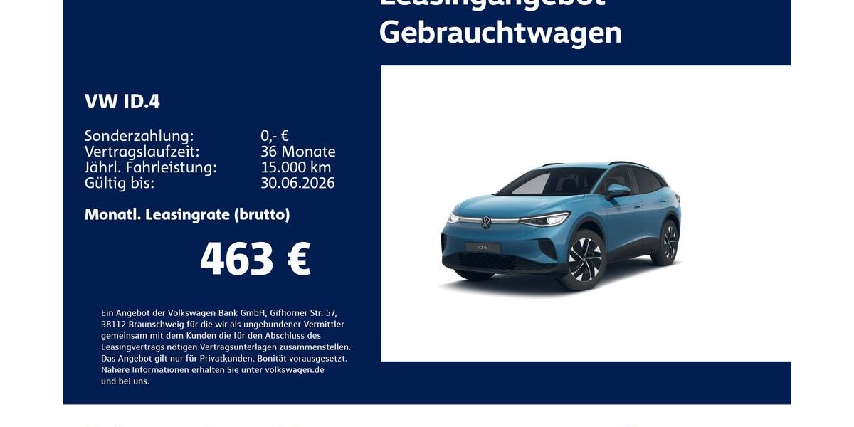 VW ID.4 19.113 km 40.930 &euro; Stuttgart-Wangen 70188