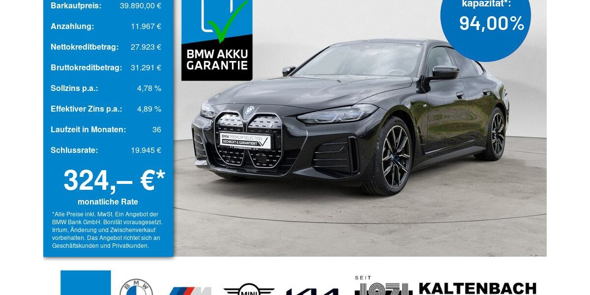 BMW i4 37.856 km 39.890 &euro; Waldbröl 51545