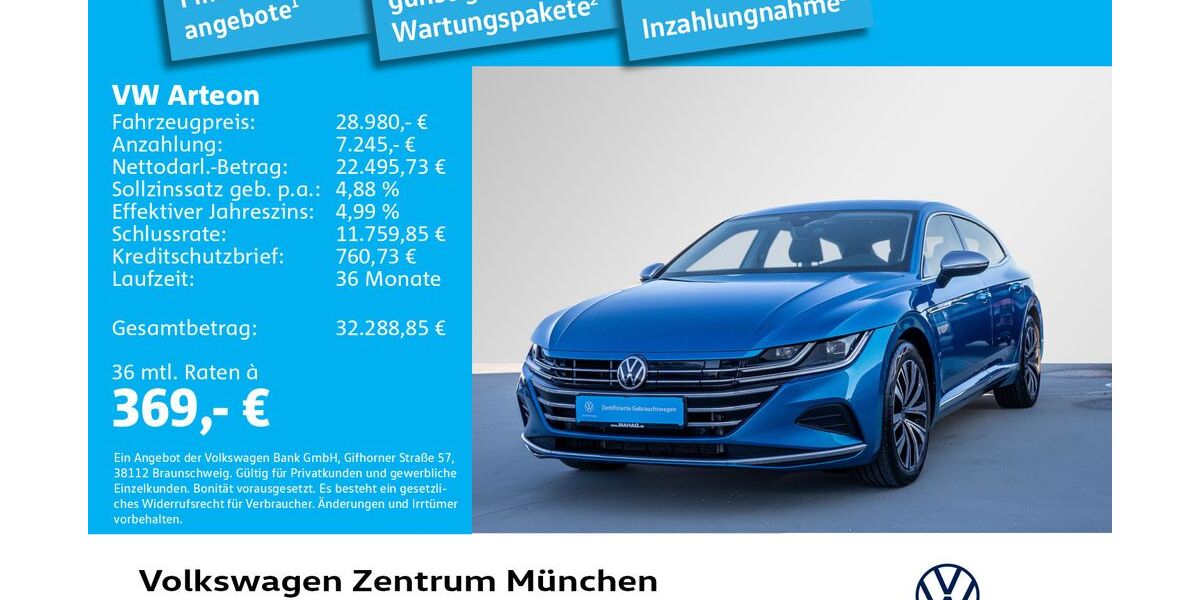 VW Arteon 75.272 km 28.481 &euro; München 80687
