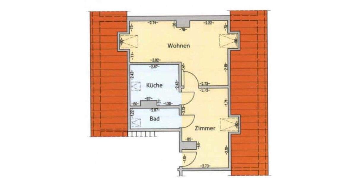 Etagenwohnung Rostock Reutershagen - 2 Zimmer, 38 m&sup2;, 105.000&euro; | Angebot:25413818