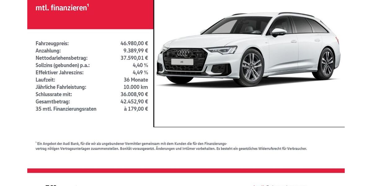Audi A6 24.968 km 46.980 &euro; Nordhausen 99734