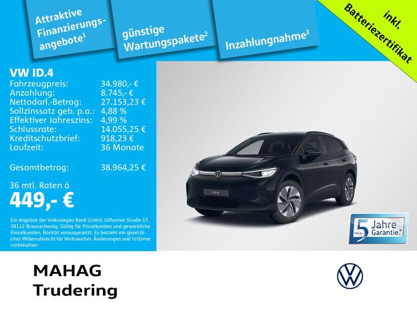 VW ID.4 5.786 km 34.980 € München 81825