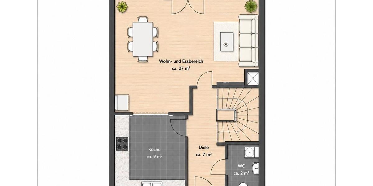 Reihenhaus Hamburg Langenhorn - 4 Zimmer, 133 m&sup2;, 700.000&euro; | Angebot:27064143