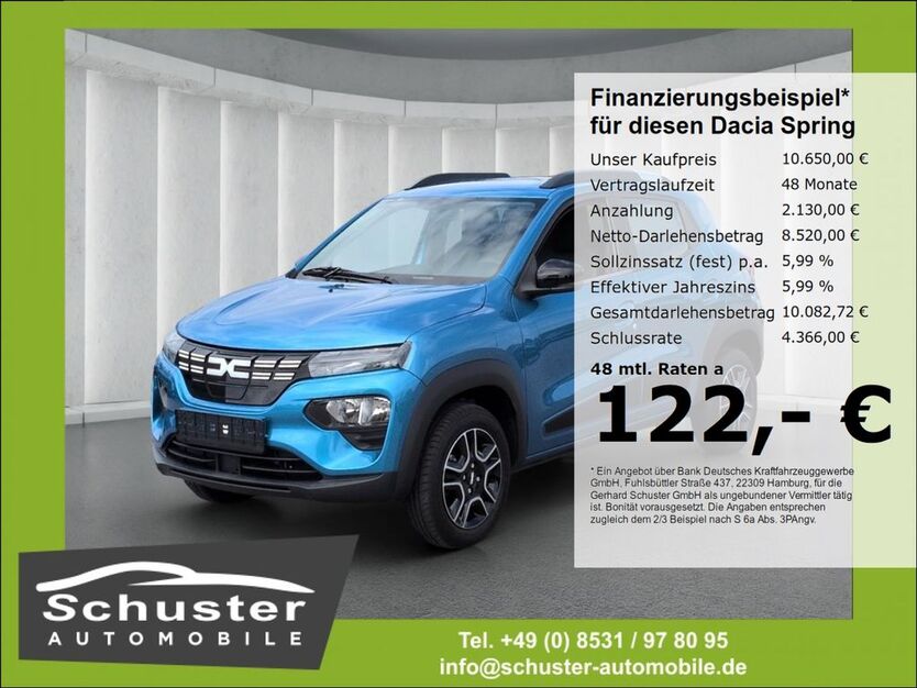 Dacia Spring 11.125 km 10.650 € Ruhstorf 94099