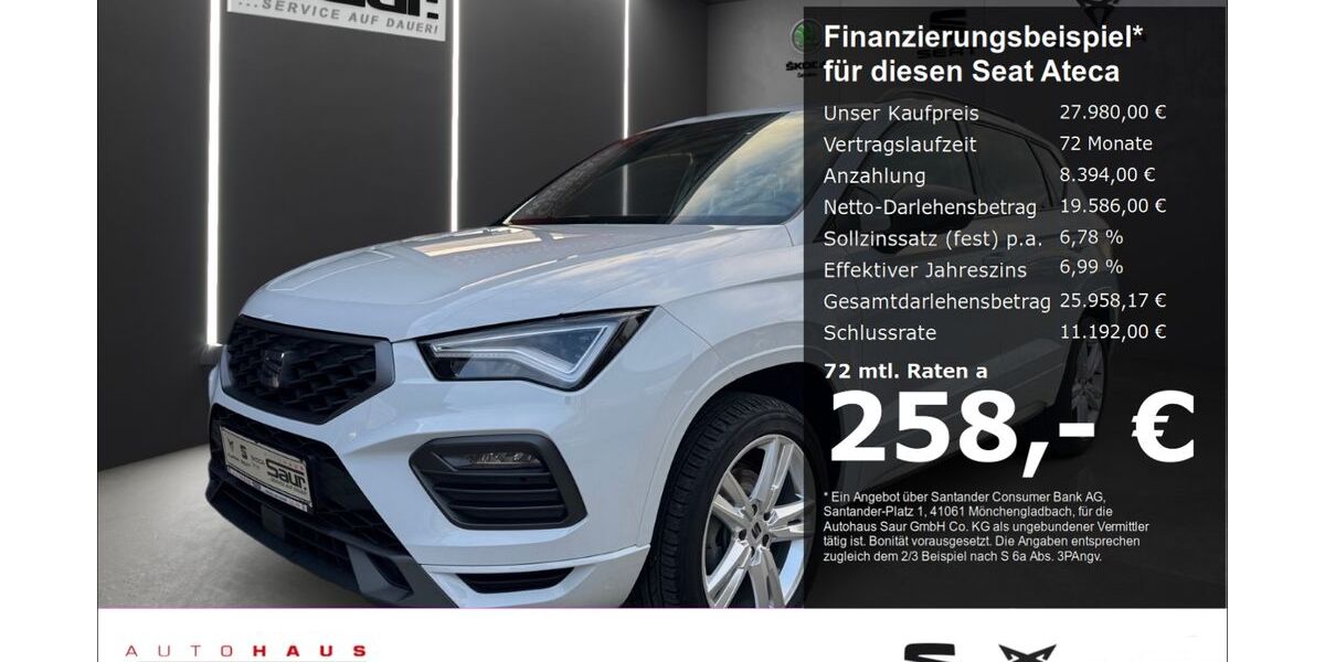 Seat Ateca 4.950 km 27.980 € Ulm 89077
